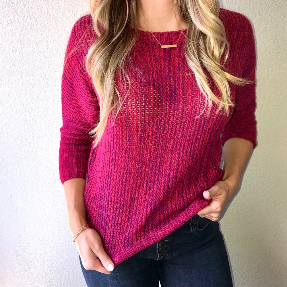 Express pink Chunky knit sweat
